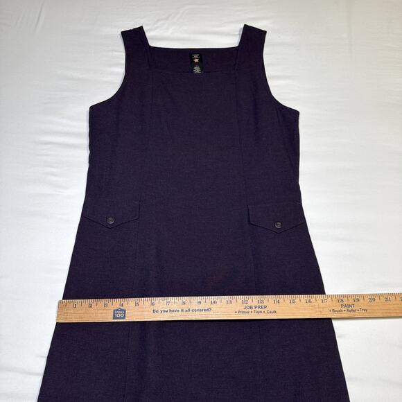 American Eagle Womens 8 Sleeveless Structured Tank Dress Sheath Square Neck EUC - Picture 7 of 15